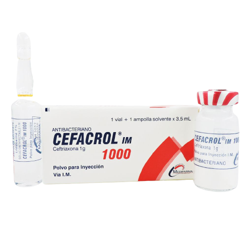 CEFACROL IM 10000MG X 1AMP