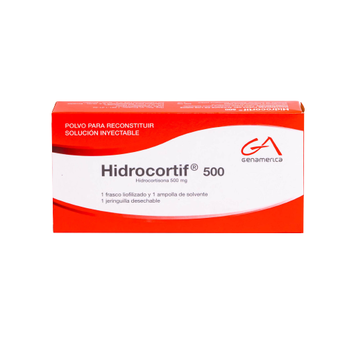 HIDROCORTIF 500MG CAJA X1 AMP