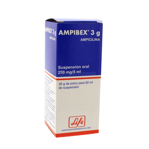 AMPIBEX 3G SUSP 250 MG / 5 ML