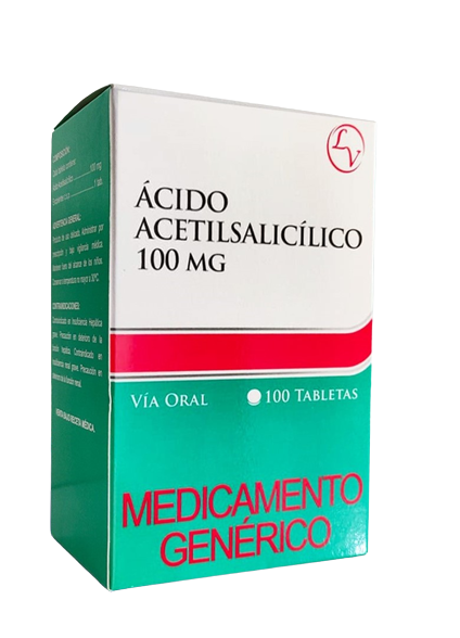 ACIDO ACETILSALICILICO 100MG X100 TAB