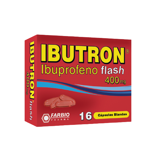 IBUTRON FLASH 400MG X16 CAP