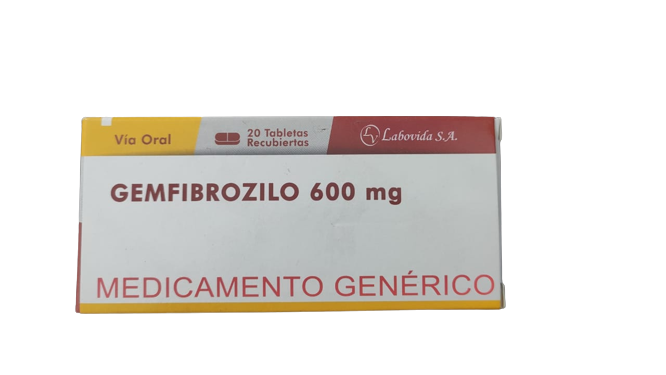 GEMFIBROZILO 600 MG X 20 TABL