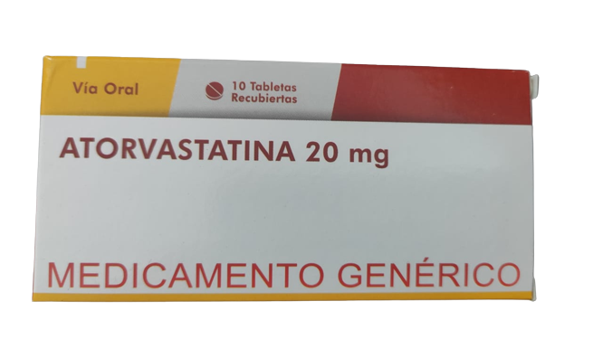 ATORVASTATINA 20 MG CAJA X10