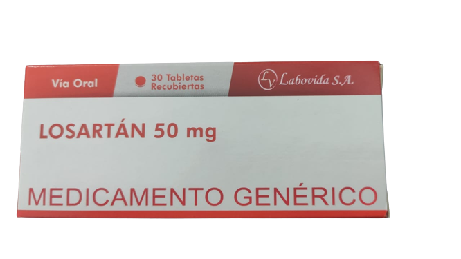 LOSARTAN 50MG CAJA X 30 TABL