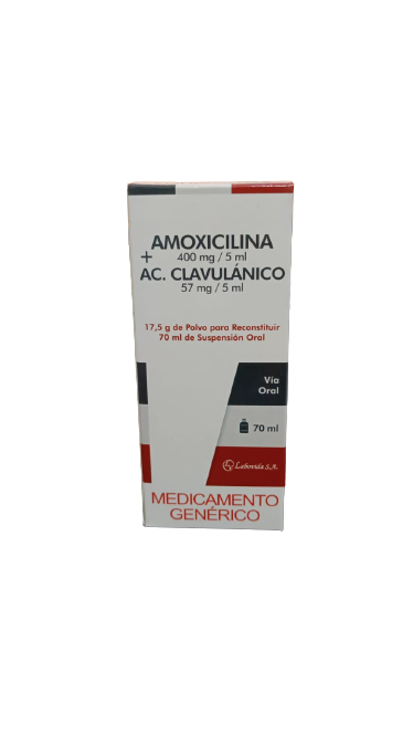 AMOXICILINA + AC 400+57MG/5ML SUSP