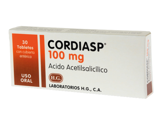 CORDIASP 100MG TABL  X 30