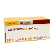 METFORMINA 500MG TAB CAJA X 30