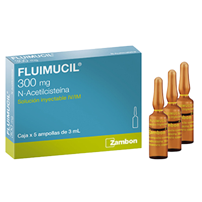 FLUIMUCIL AMP 3OO MG CAJA X 5